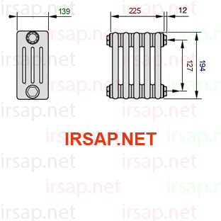 Радиатор IRSAP Tesi 40200/5 T02 CL 01